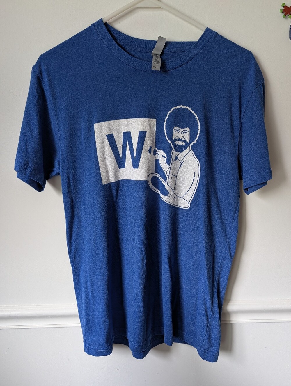 Bob Ross Chicago Cubs W Painting Short Sleeve Tee Size Small - Picture 5 of 6